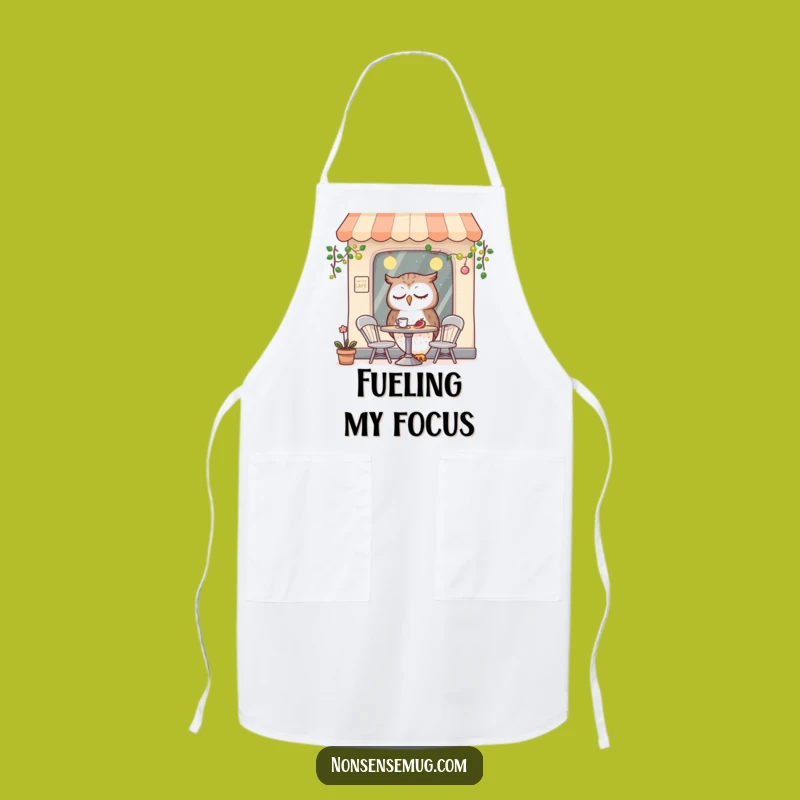 Funny Sleepy Owl Apron: Cook with a Smile in This Hilarious Kitchenware