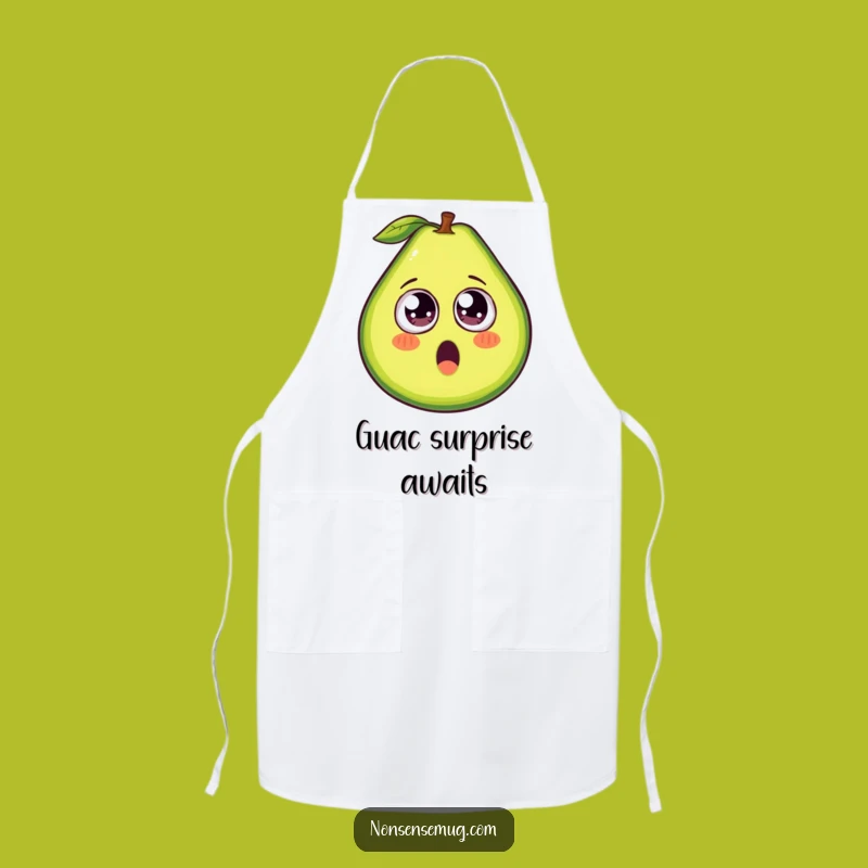 Funny Avocado Googly Eyes Apron - Hilarious Kitchen Accessory for Foodies