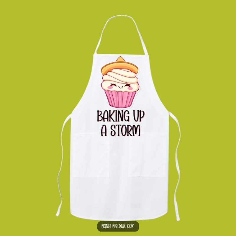 Funny Cupcake Sombrero Apron: Cook with Fiesta Fun and Sweet Style