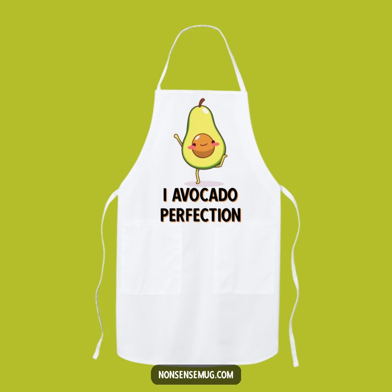 Funny Avocado Kitchen Handstand Apron - Cook Healthy!