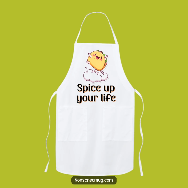 Funny Taco Backflip Apron - Hilarious Kitchen Accessory for Food Lovers