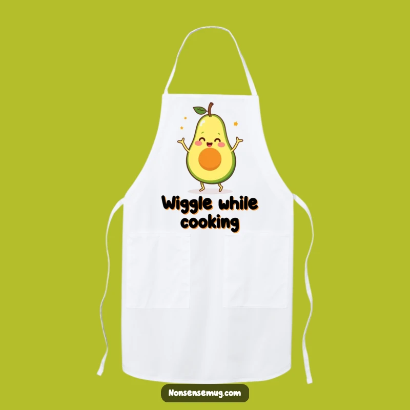 Funny Avocado Dance Apron: Cook Up a Laugh with This Hilarious Kitchenwear