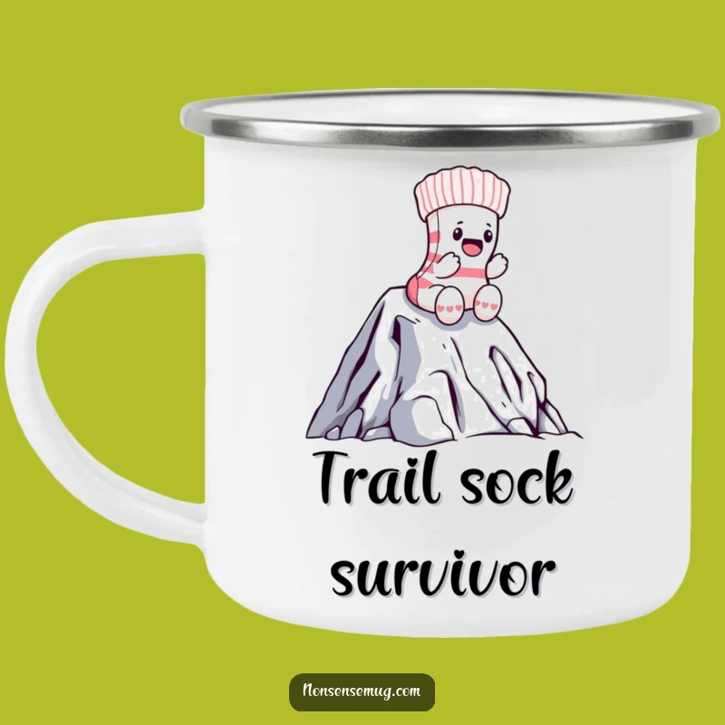 Funny Sock Laundry Mountain Camping Mug: Adventure Fuel
