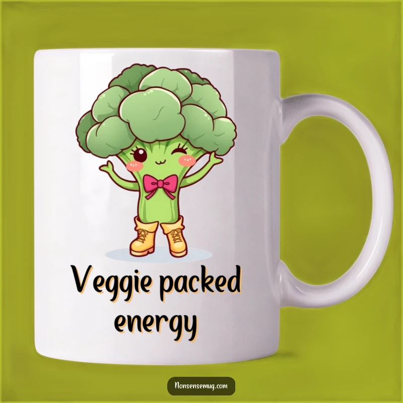 Funny Dancing Broccoli Mug: A Hilarious Veggie Gift for Food Lovers!