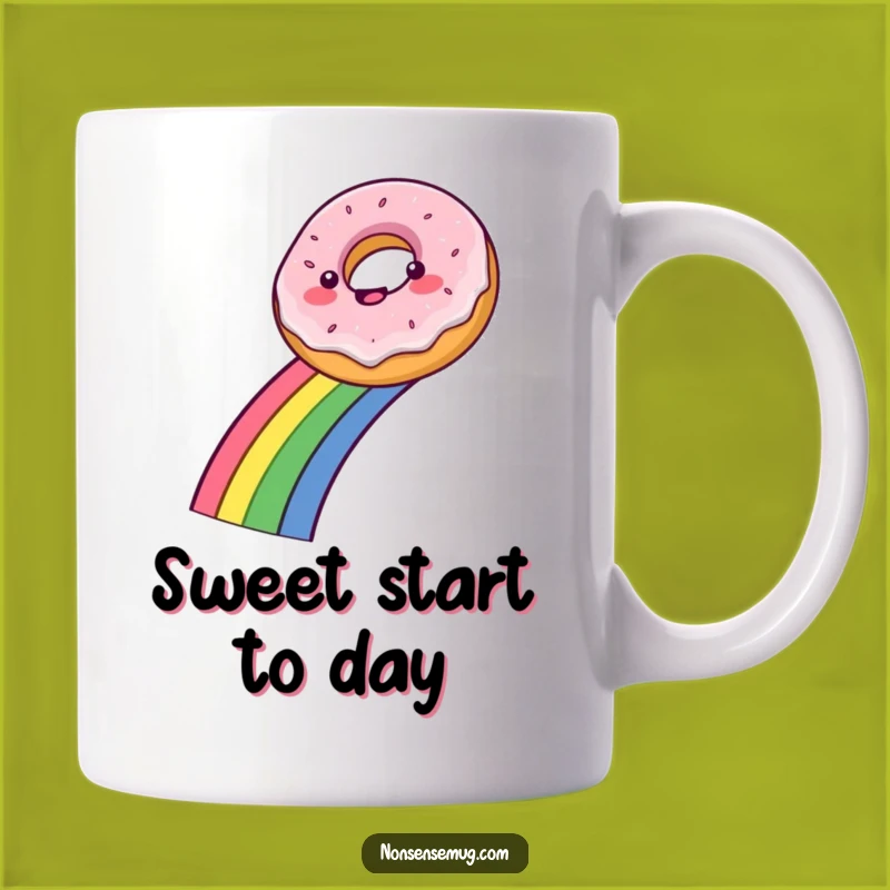 Funny Donut Rainbow Slide Mug: A Sweet and Hilarious Gift