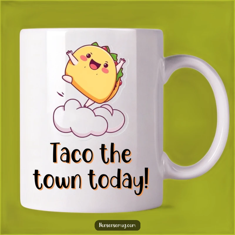 Funny Playful Taco Mug - Hilarious Action Gift for Food Lovers