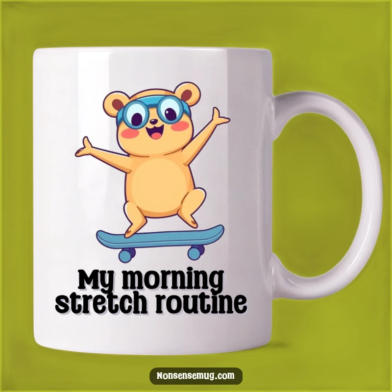 Funny Hot Dog Yoga Skateboard Mug: A Hilarious Gift for Yoga Lovers