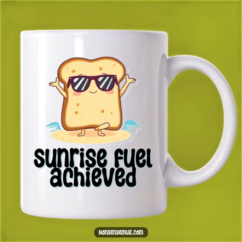 Funny Yoga Toast Mug: Beach Zen Master, Hilarious Gift