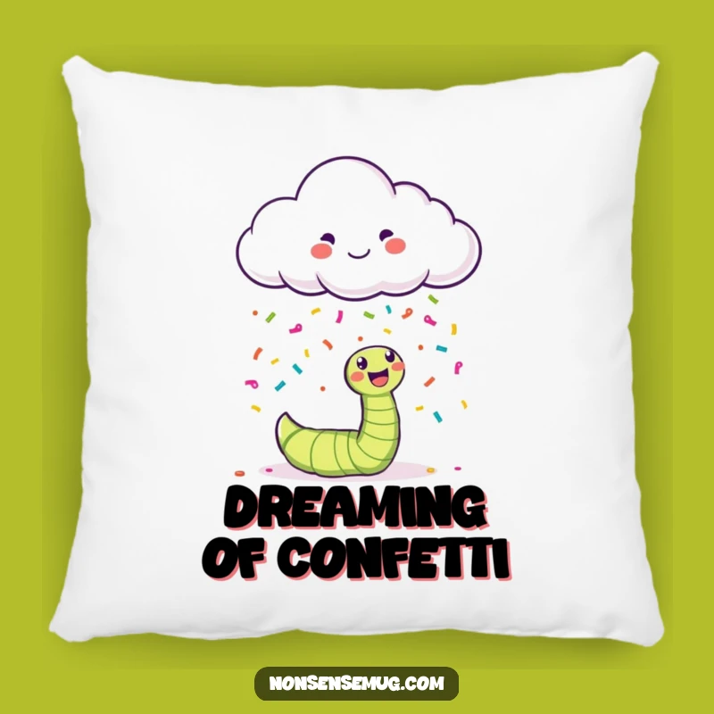 Funny Cloud Confetti Pillow - Cozy Comfort with a Touch of Magic