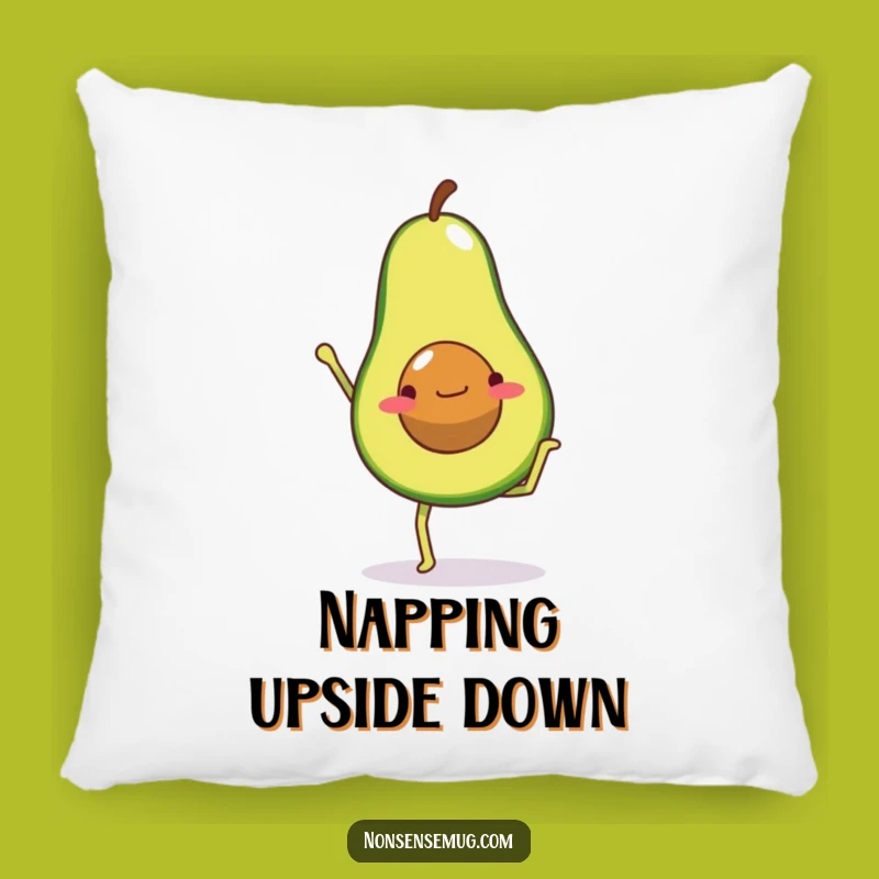 Soft Funny Avocado Handstand Pillow - Cozy Fitness Comfort!
