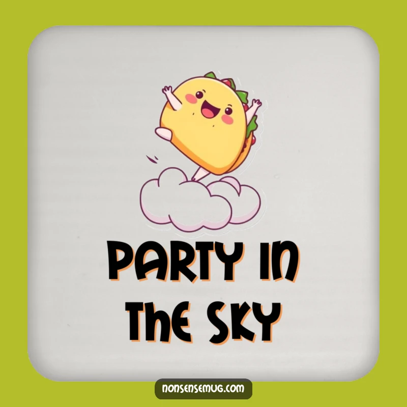 Funny Taco Backflip Coaster - Hilarious Protection for Your Table