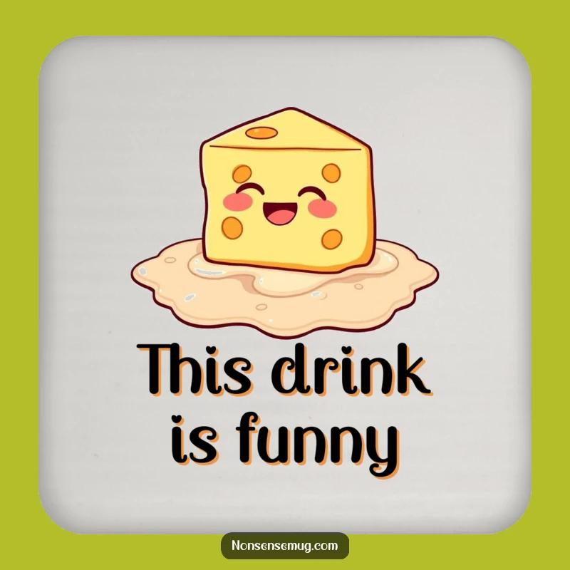 Funny Melting Cheese Coasters: Protect Surfaces with Hilarious, Cheesy Charm