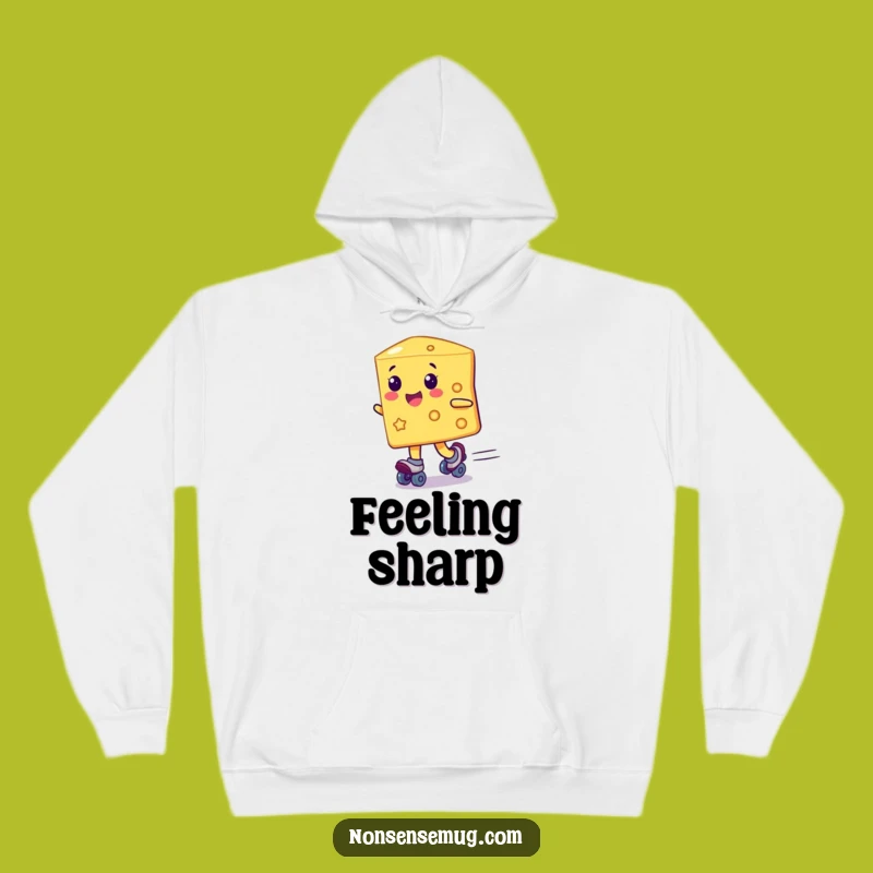 Funny Cheese Roller Skates Hoodie: Cozy Up with This Hilarious Winter Gift