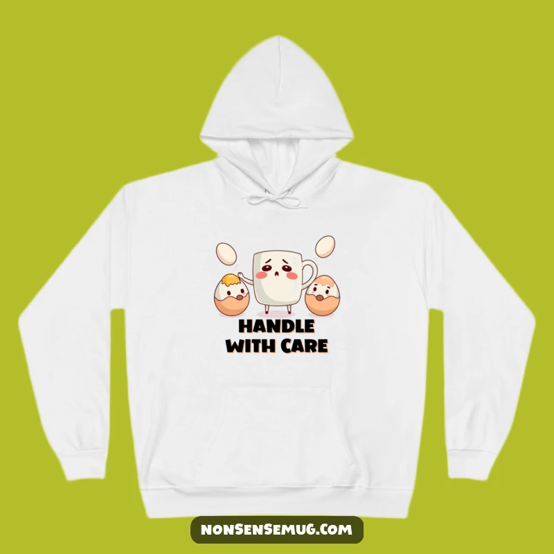 Funny Bewildered Mug Hoodie - Cozy and Hilarious Gift for Coffee Addicts
