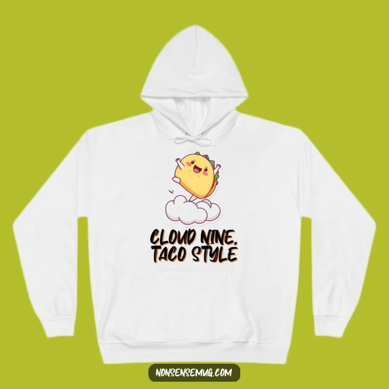 Funny Playful Taco Hoodie - Cozy and Hilarious Food Lover Gift