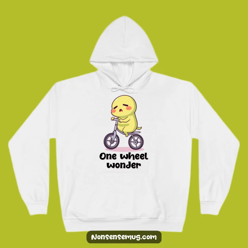 Funny Pickle Unicycle Hoodie: Stay Warm and Witty on Your Journey