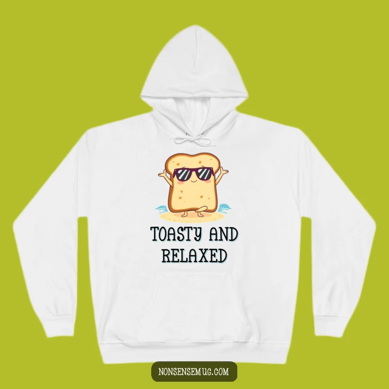 Funny Yoga Toast Hoodie: Beach Zen Master Cozy Gift