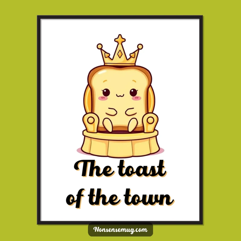 Funny Free Printable Royal Toast Wall Art - Quirky Downloadable Art