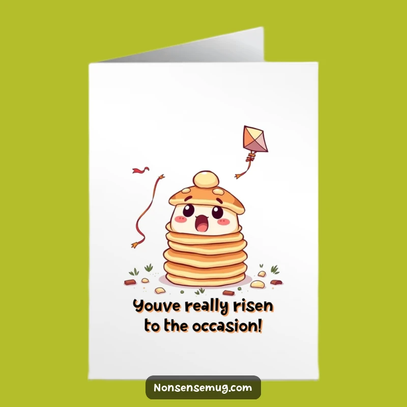 Free Printable Congrats Card: Pancake Kite Fail - Funny Downloadable Celebration