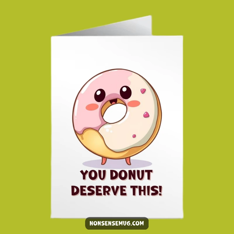 Free Printable Funny Donut Congratulations Card: Hilarious Foodie Downloadable Gift