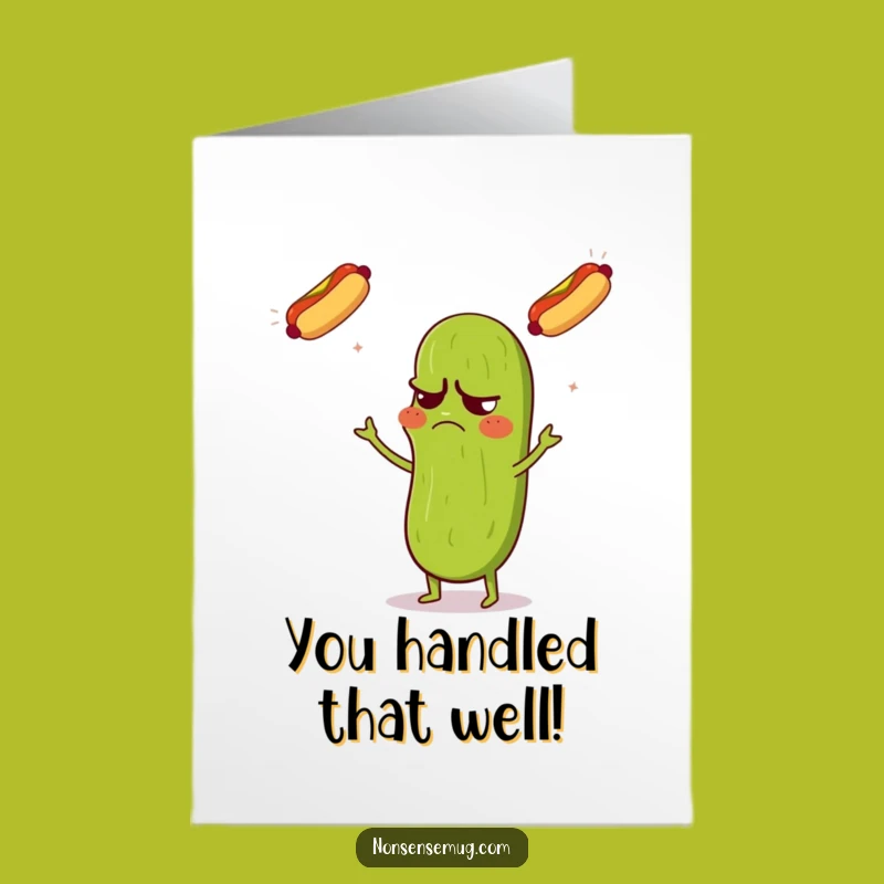 Free Printable Grumpy Pickle Congrats Card - Funny Downloadable Gift
