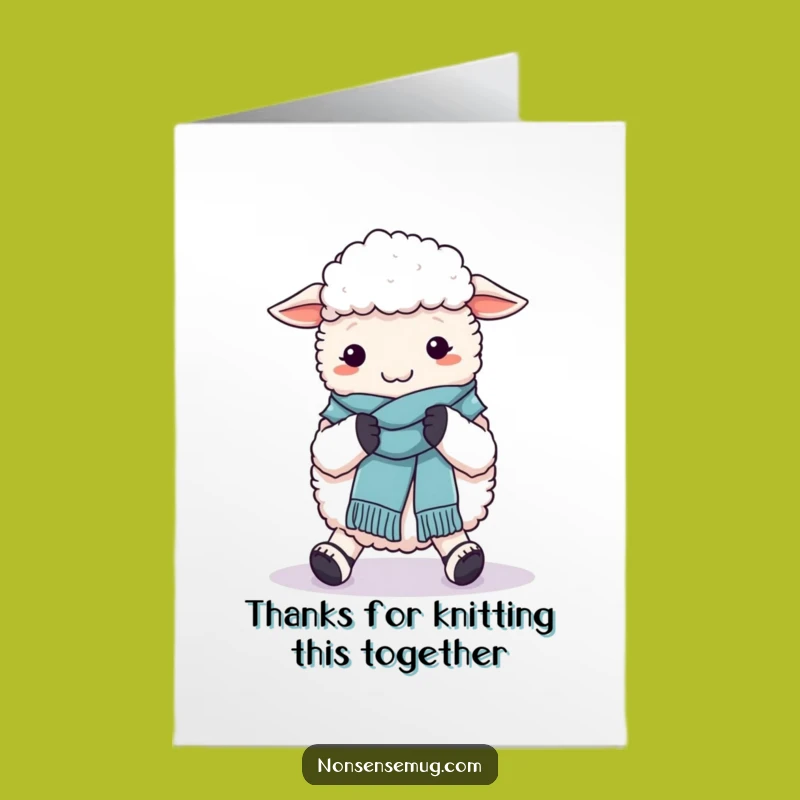 Free Printable Funny Sheep Thank You Card - Charming DIY Downloadable Gift