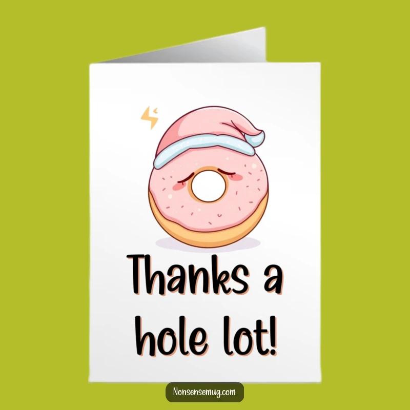Free Printable Thank You Card: Sleepy Donut for a Sweet Downloadable Gift