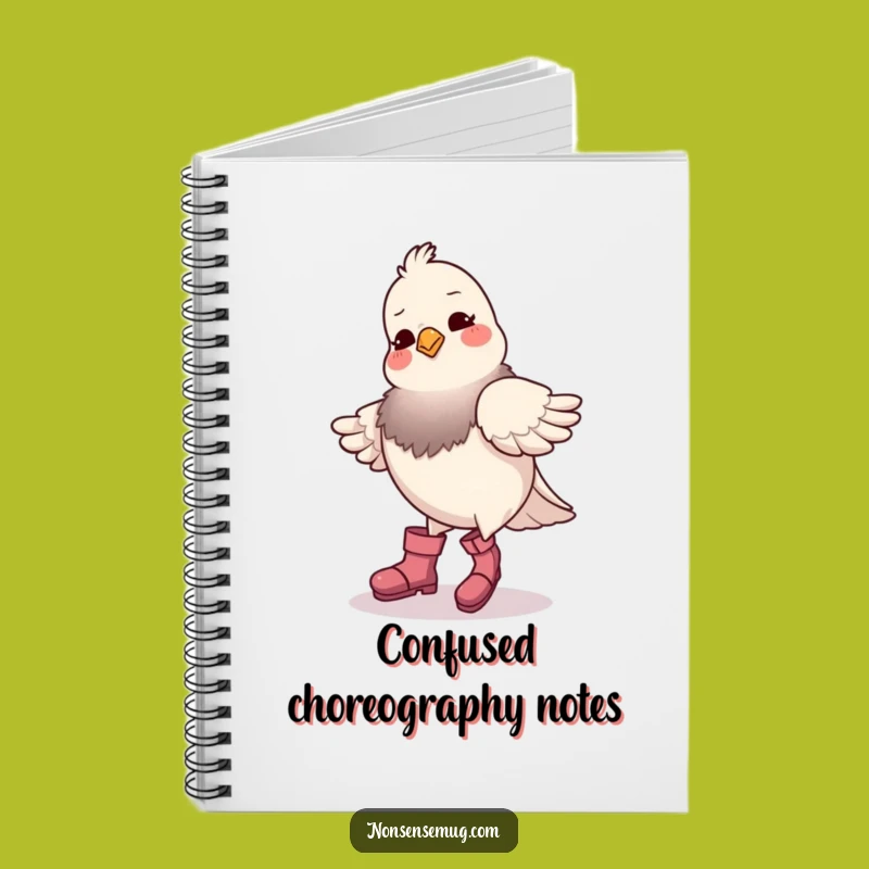 Funny Pigeon Dance Notebook - Hilarious Journal Gift for Creative Minds