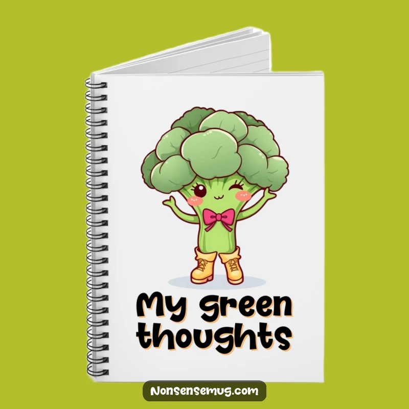 Funny Dancing Broccoli Notebook: Jot Down Your Groovy Ideas!
