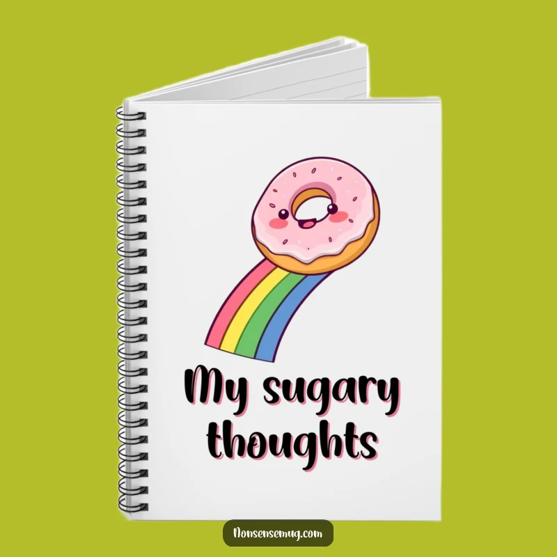 Funny Donut Rainbow Slide Notebook: Jot Down Sweet Ideas and Laughs