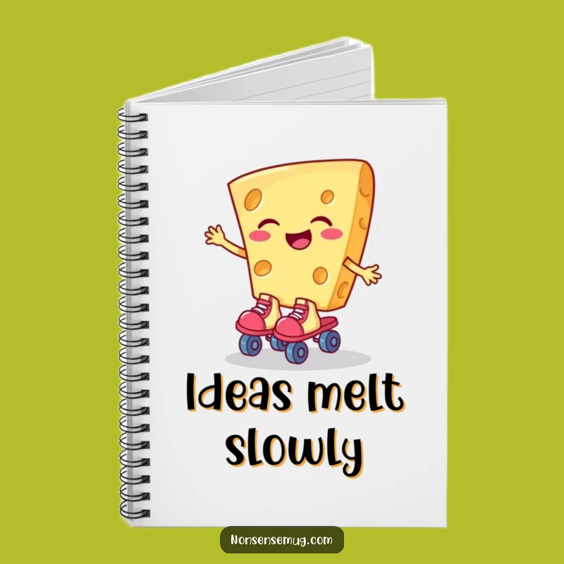 Funny Giggling Cheese Notebook - Hilarious Journal for Food Lovers