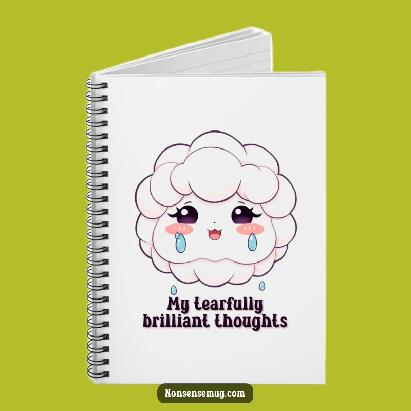Funny Joyful Cloud Ideas Notebook - Write with Emotion!