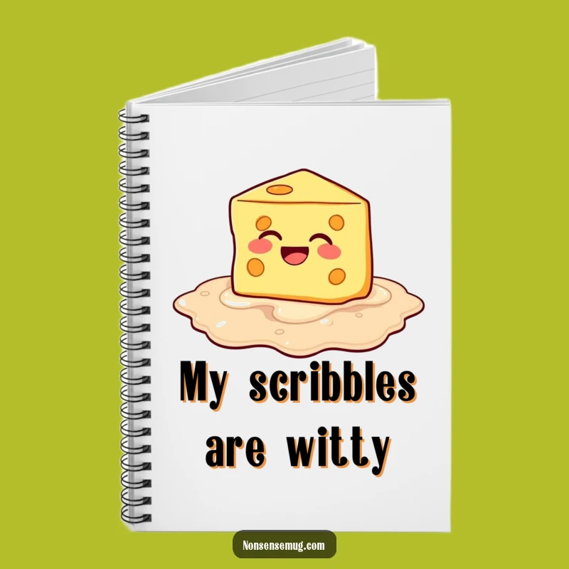 Funny Melting Cheese Notebook: Journal Your Thoughts with Cheesy Flair