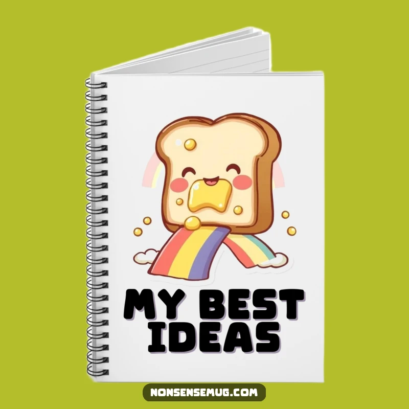 Funny Toast Rainbow Notebook: Jot Down Your Sweetest Thoughts!