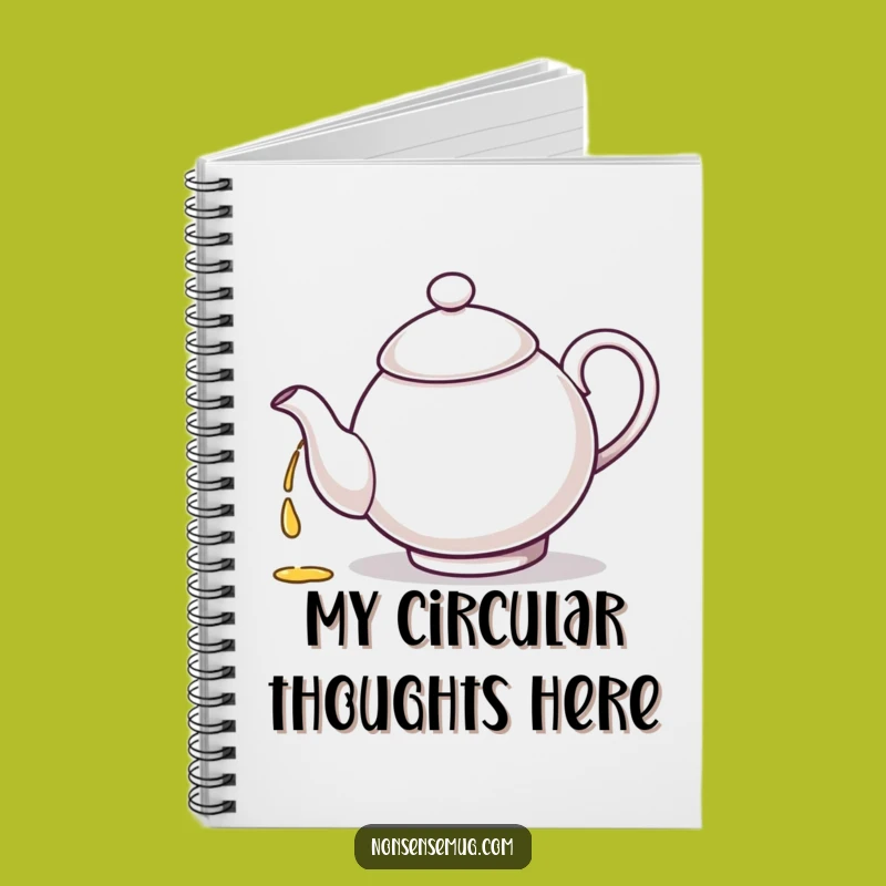 Funny Teapot Scribble Notebook - Journal Your Thoughts with Whimsy