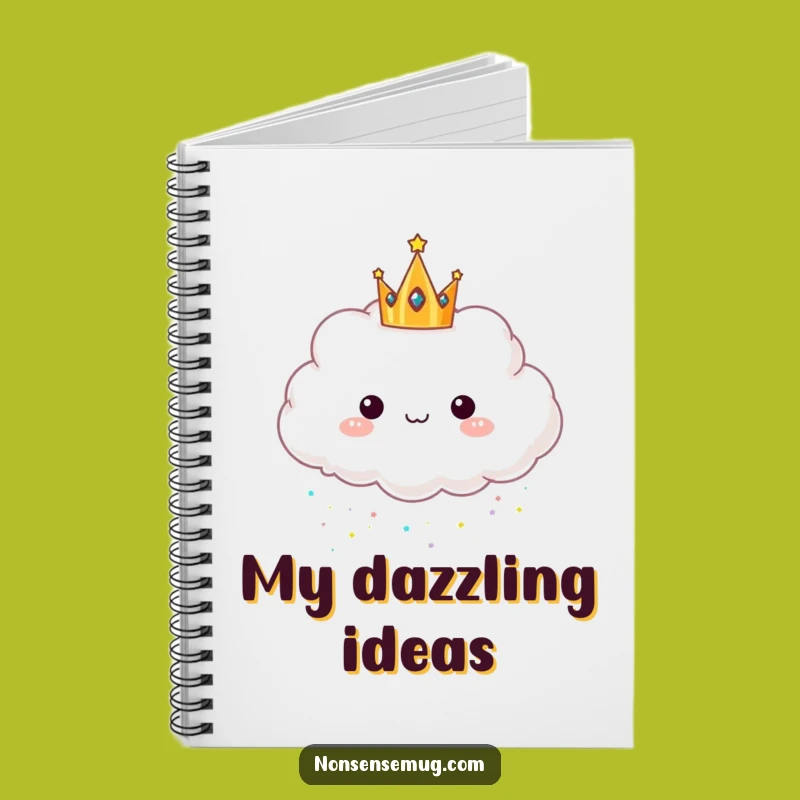Funny Glitter Cloud Notebook: Journal Whimsical Ideas