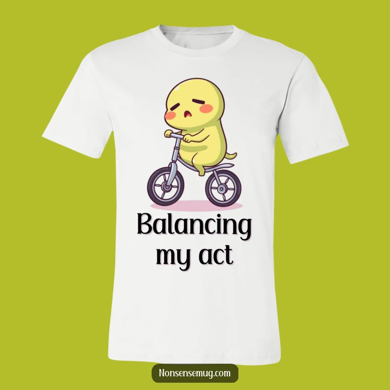 Funny Pickle Unicycle T-Shirt: Wear Your Determination with Hilarious Style
