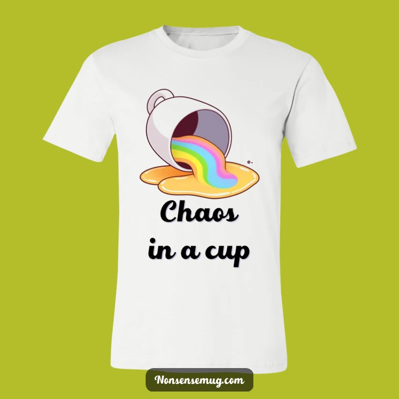 Funny Rainbow Spill T-Shirt: Wear Your Colorful Personality with This Hilarious Tee