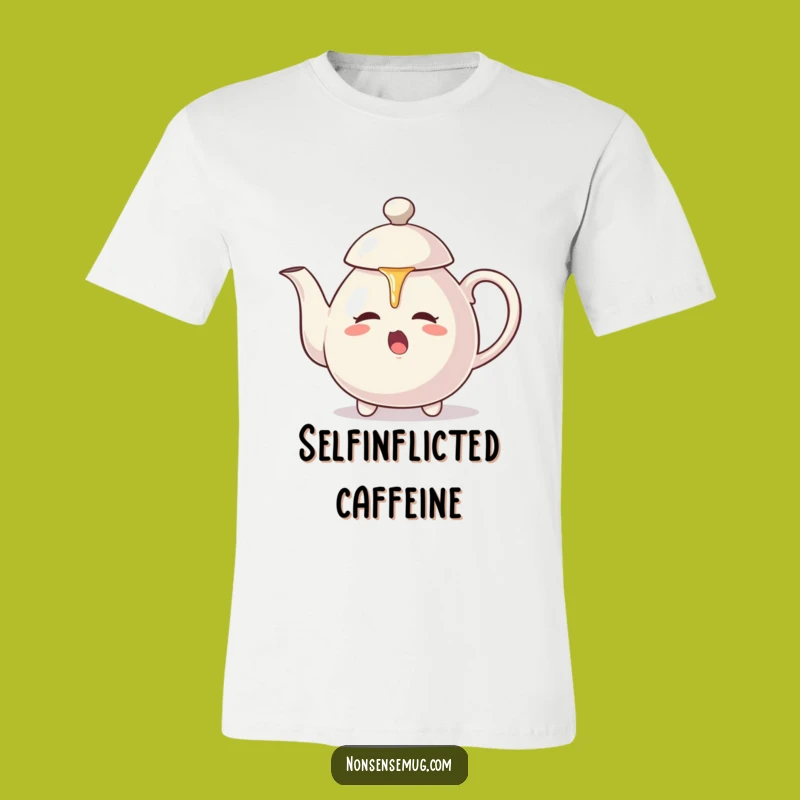 Funny Teapot Self-Pour T-Shirt: Aggressive Pouring Action, Ideal Fun Gift