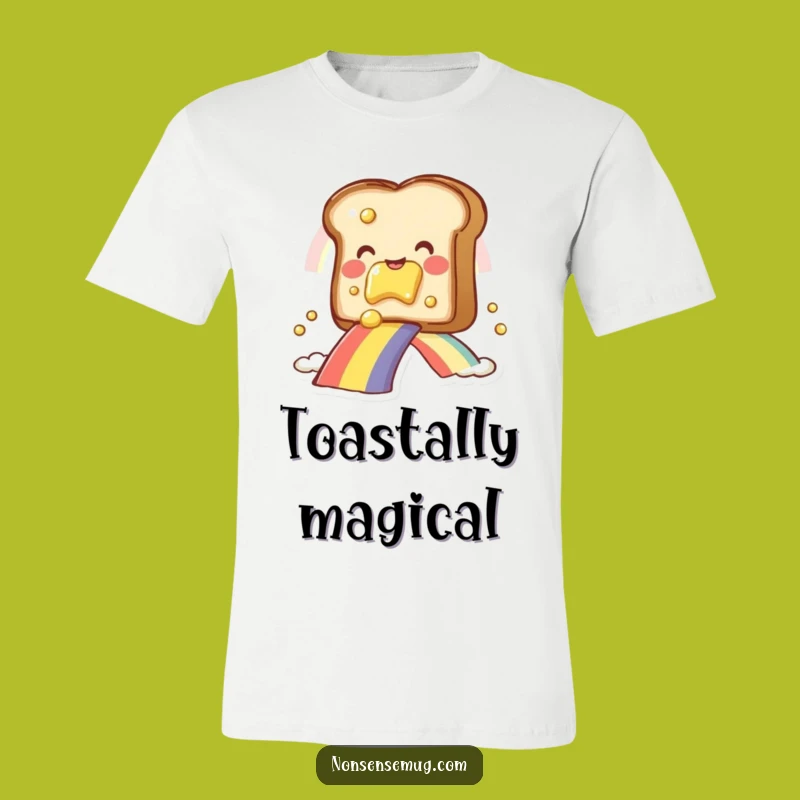 Funny Toast Rainbow Slide T-Shirt: Wear Your Happiness All Day Long!