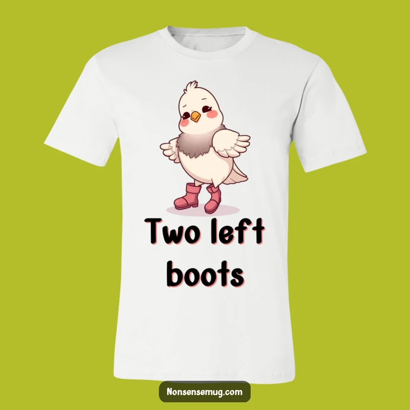 Funny Pigeon Boots Dance T-Shirt - Comical Bird Outfit Gift for Him Her